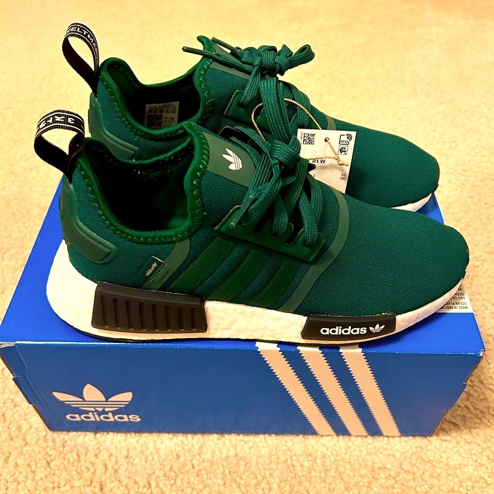 Adidas NMD R1 Running Shoes Size 7 Dark Green. Brand New with Tags!